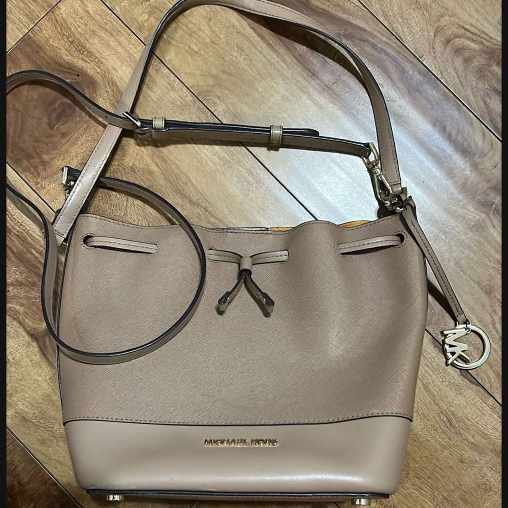 Michael Kors Taupe Crossbody Bag